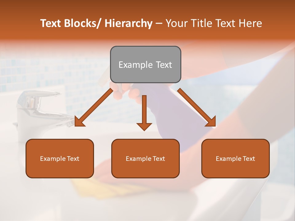 Tap Person Wash Basin PowerPoint Template