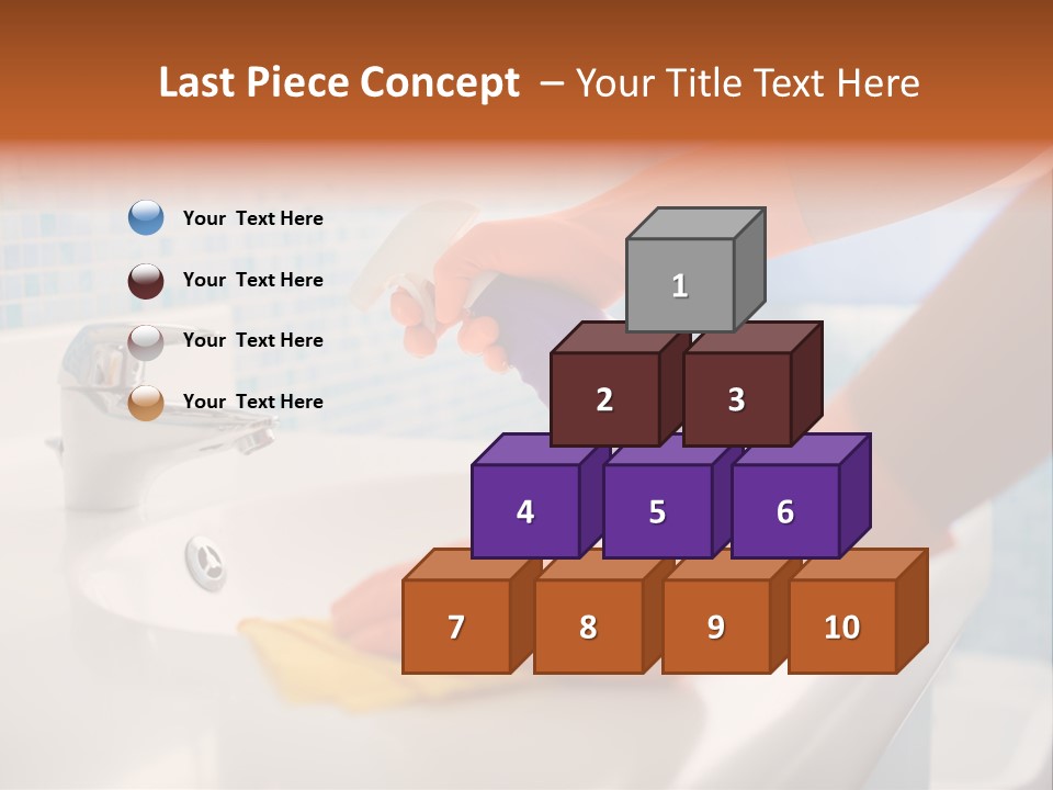 Tap Person Wash Basin PowerPoint Template