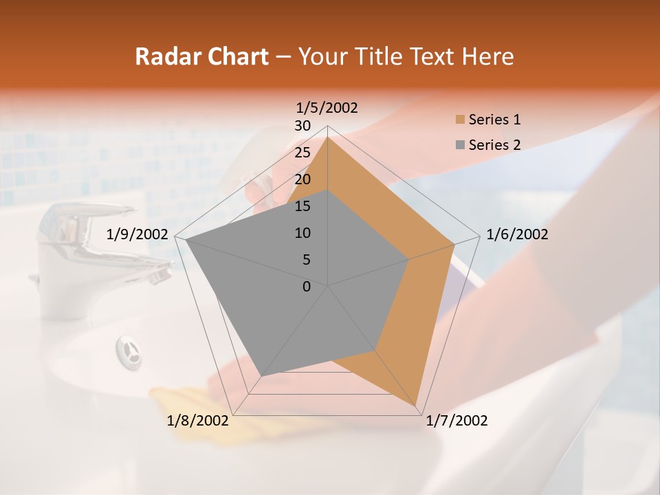 Tap Person Wash Basin PowerPoint Template