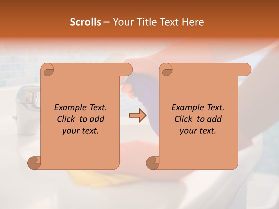 Tap Person Wash Basin PowerPoint Template