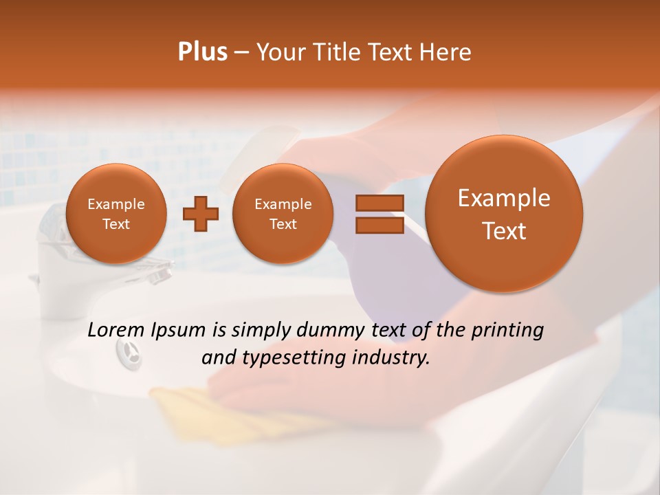 Tap Person Wash Basin PowerPoint Template
