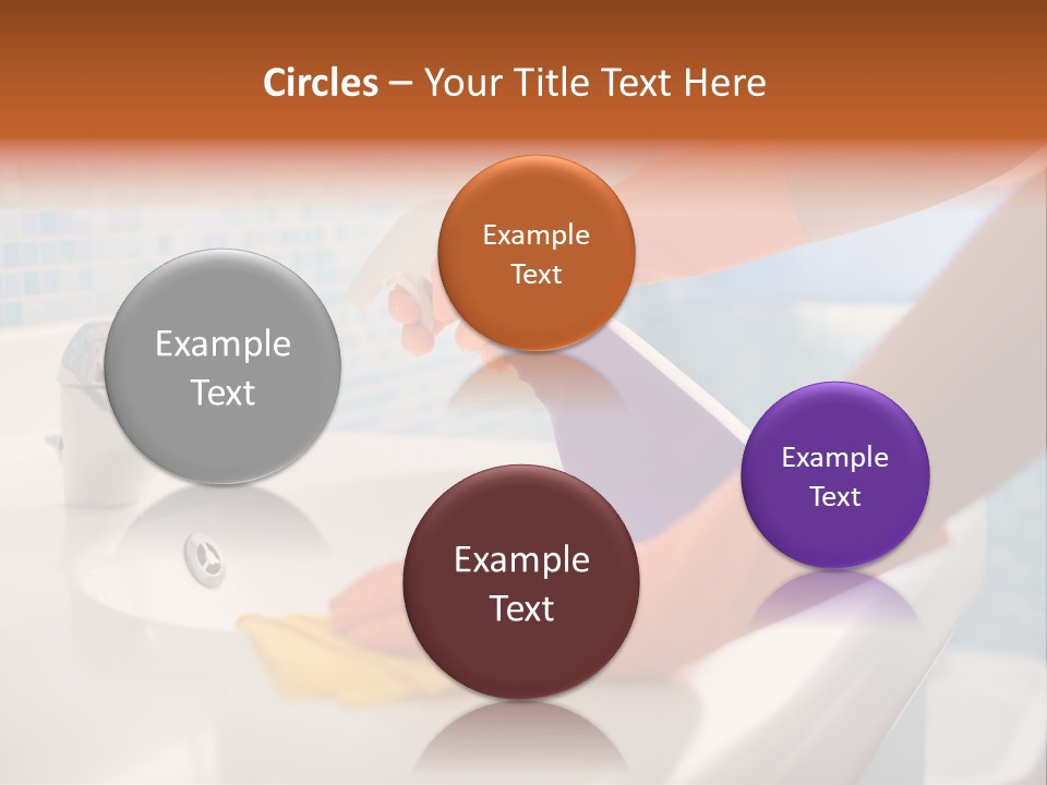 Tap Person Wash Basin PowerPoint Template