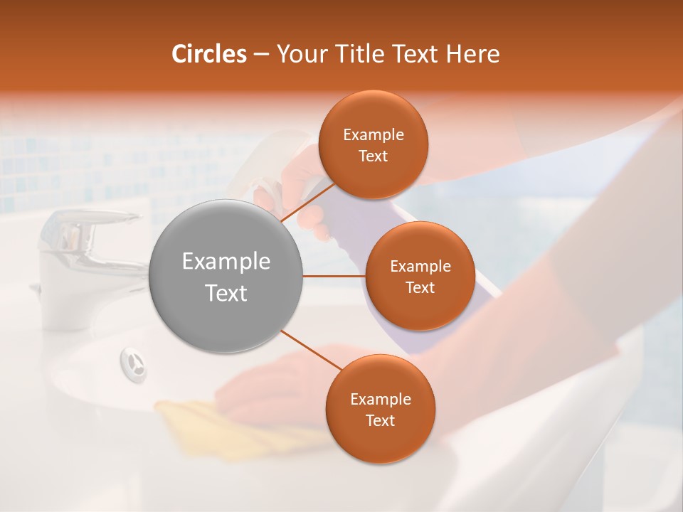 Tap Person Wash Basin PowerPoint Template