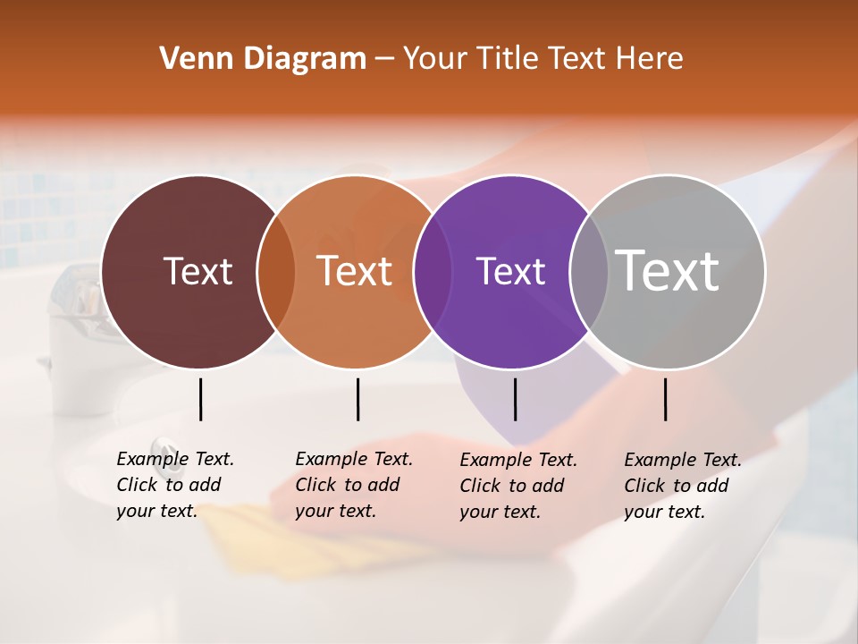 Tap Person Wash Basin PowerPoint Template