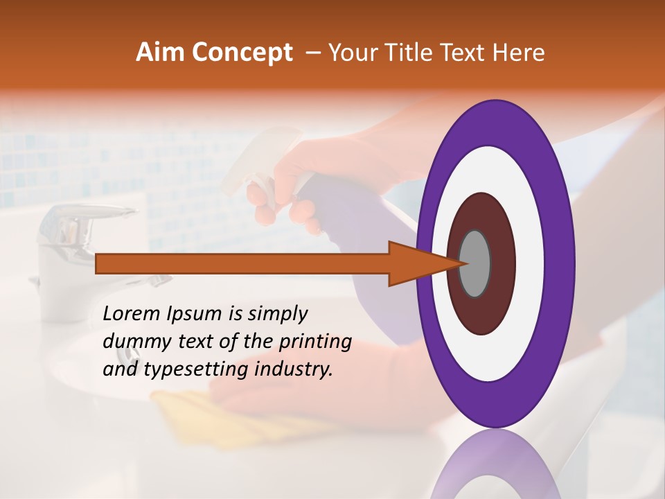 Tap Person Wash Basin PowerPoint Template