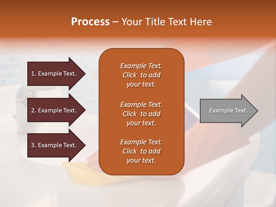 Tap Person Wash Basin PowerPoint Template