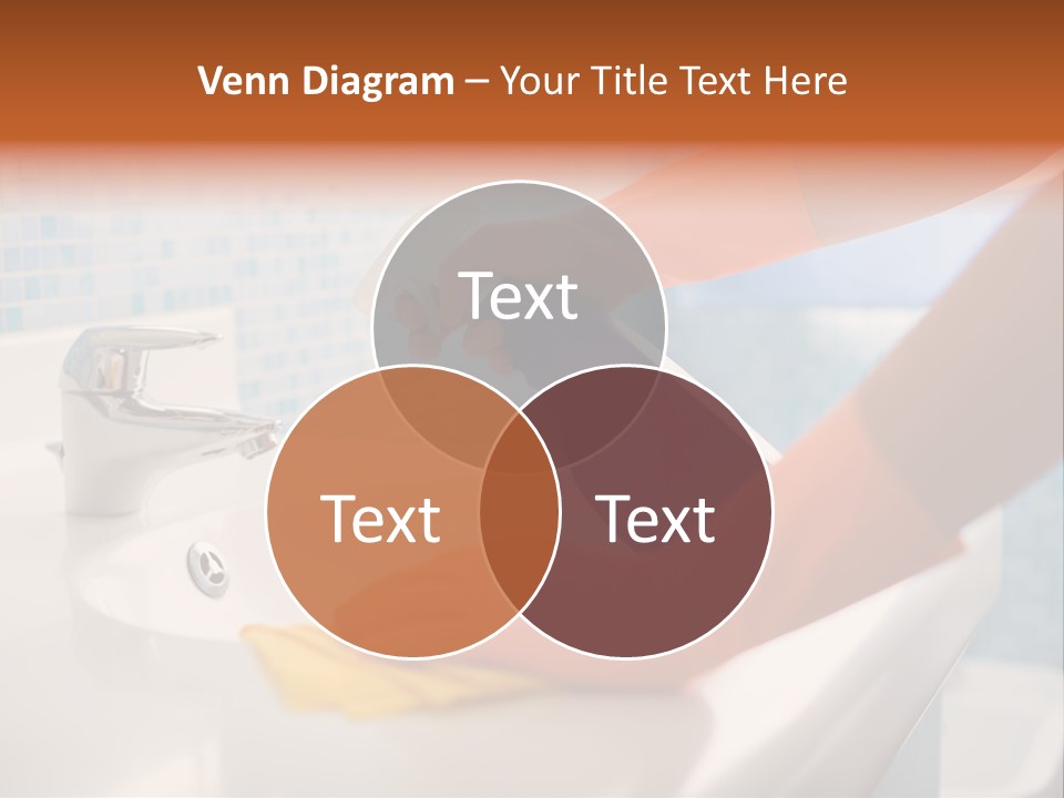 Tap Person Wash Basin PowerPoint Template