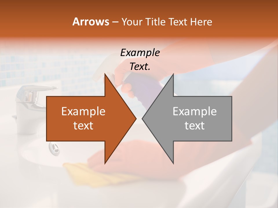 Tap Person Wash Basin PowerPoint Template