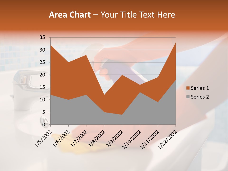 Tap Person Wash Basin PowerPoint Template