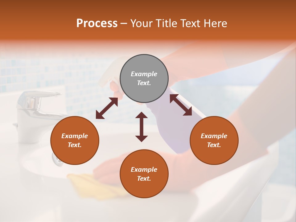Tap Person Wash Basin PowerPoint Template