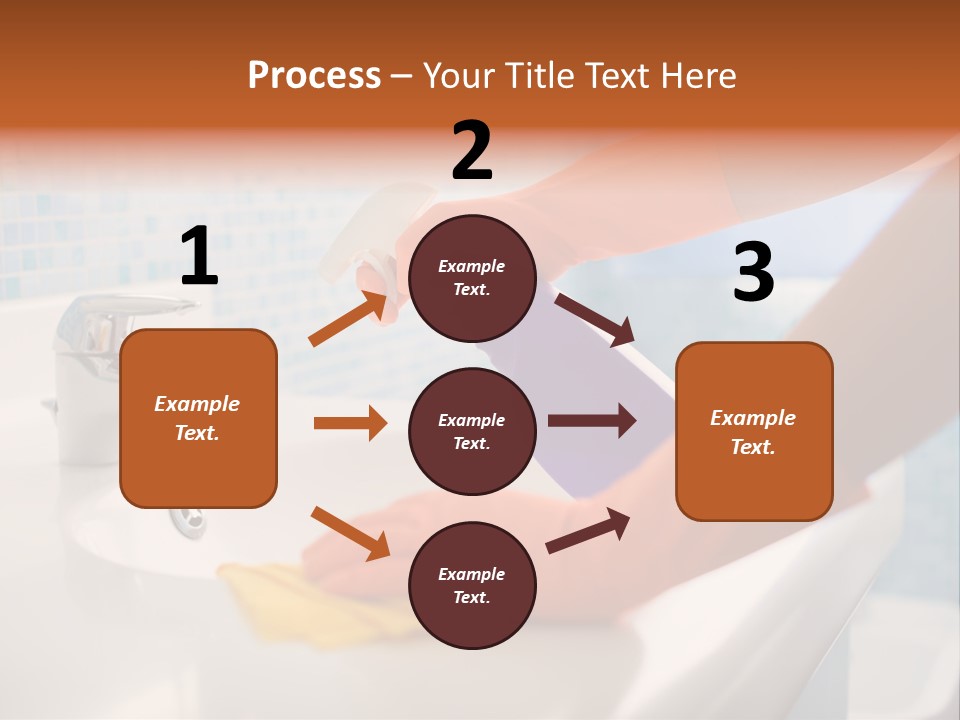 Tap Person Wash Basin PowerPoint Template