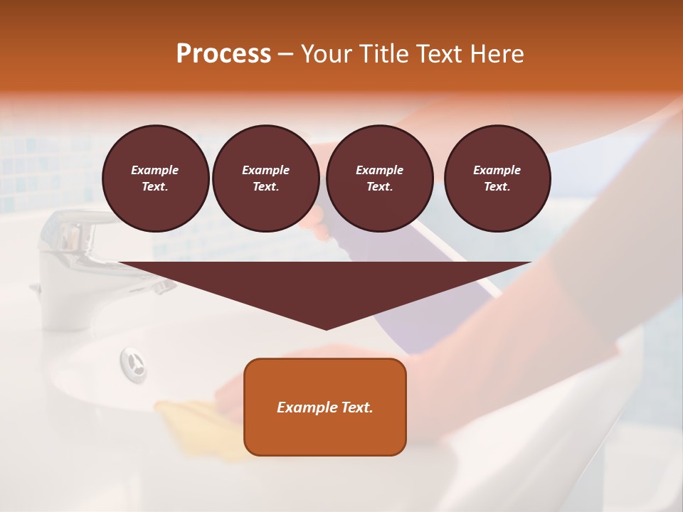 Tap Person Wash Basin PowerPoint Template