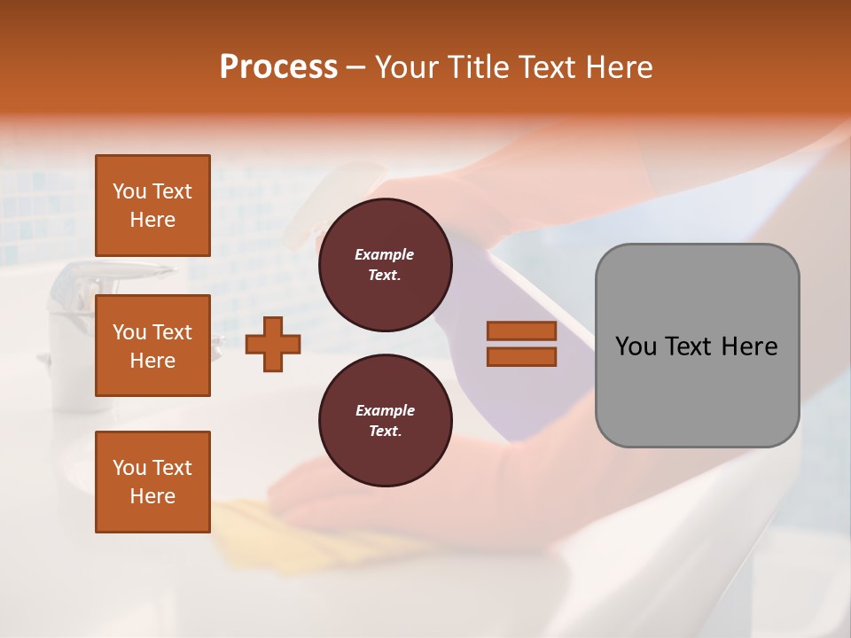 Tap Person Wash Basin PowerPoint Template