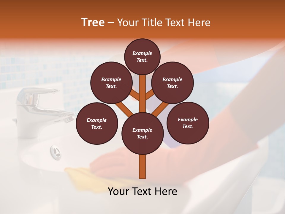 Tap Person Wash Basin PowerPoint Template