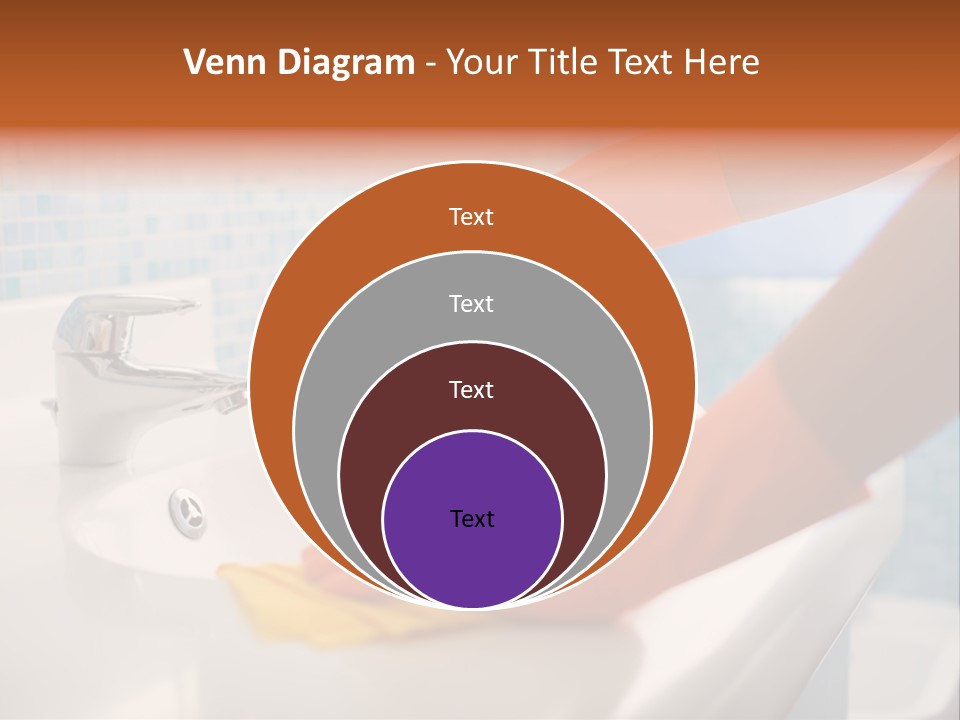 Tap Person Wash Basin PowerPoint Template