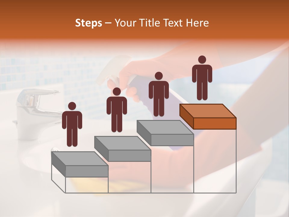 Tap Person Wash Basin PowerPoint Template