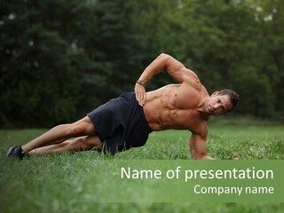 Sexy Beautiful Plank PowerPoint Template