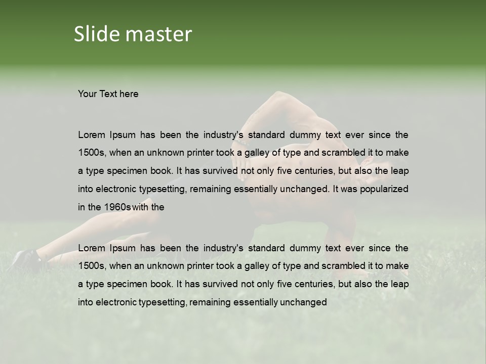 Sexy Beautiful Plank PowerPoint Template