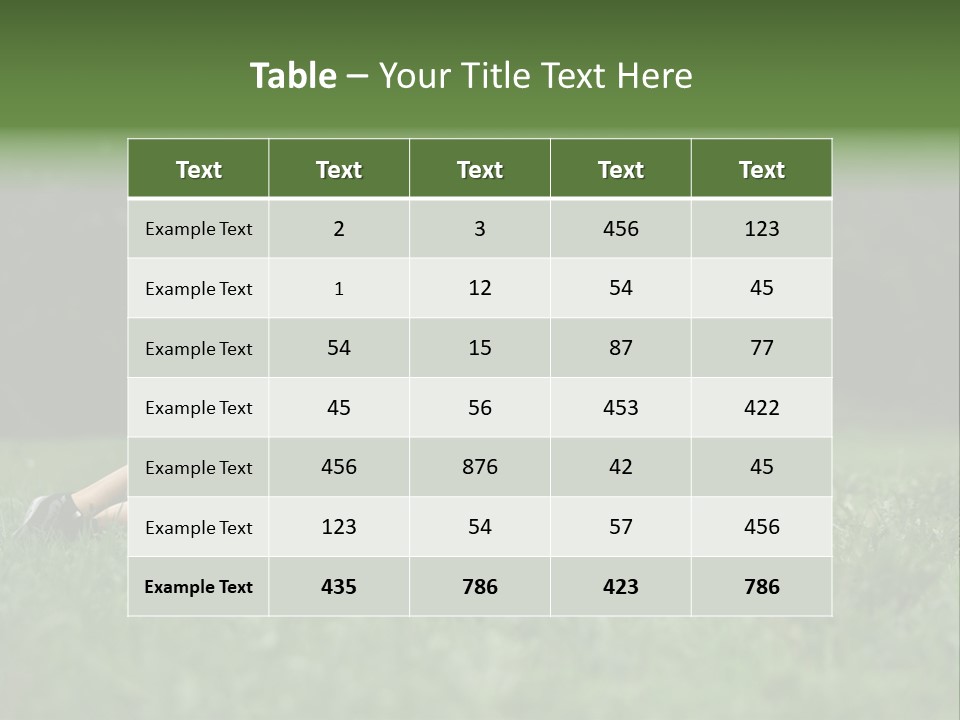 Sexy Beautiful Plank PowerPoint Template
