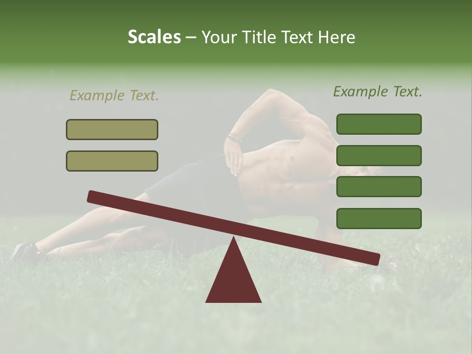 Sexy Beautiful Plank PowerPoint Template
