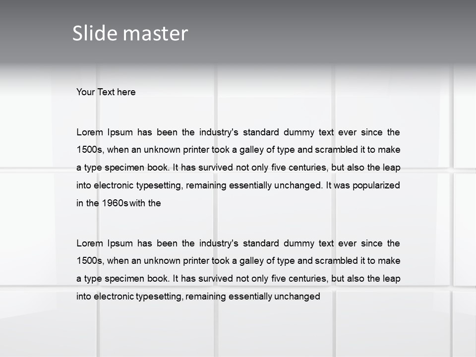 Indoor Bathroom Empty PowerPoint Template