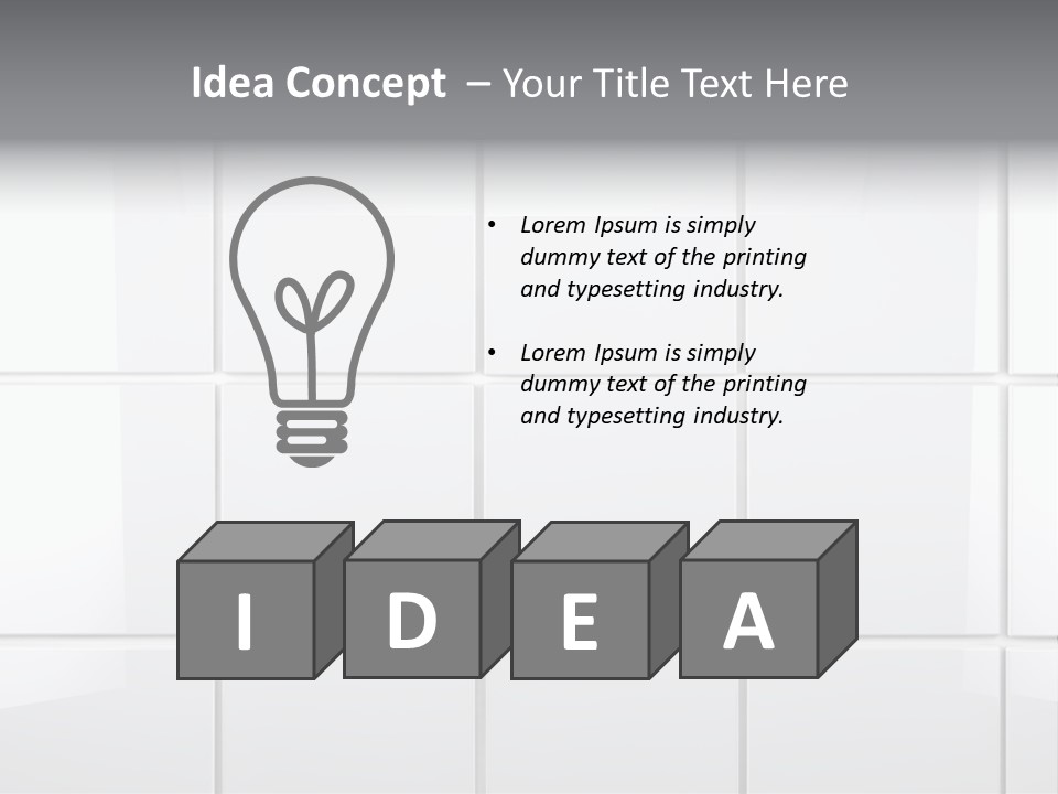 Indoor Bathroom Empty PowerPoint Template