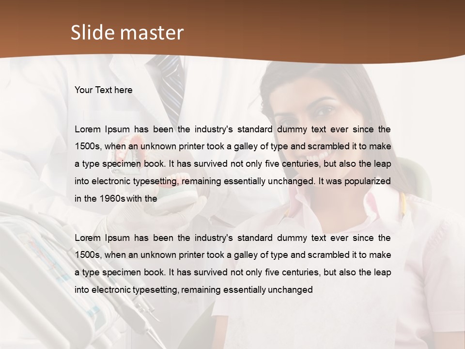 Men Dental Healthcare PowerPoint Template
