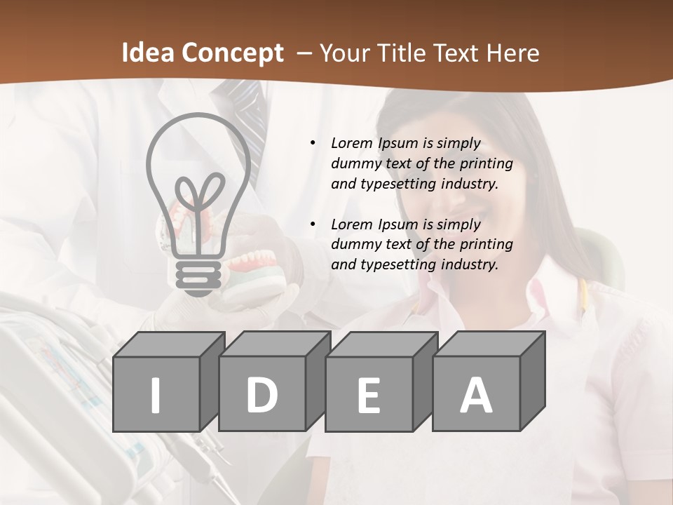 Men Dental Healthcare PowerPoint Template