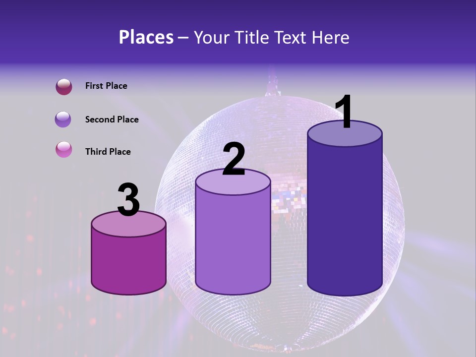 Spotlight Shiny Purple PowerPoint Template