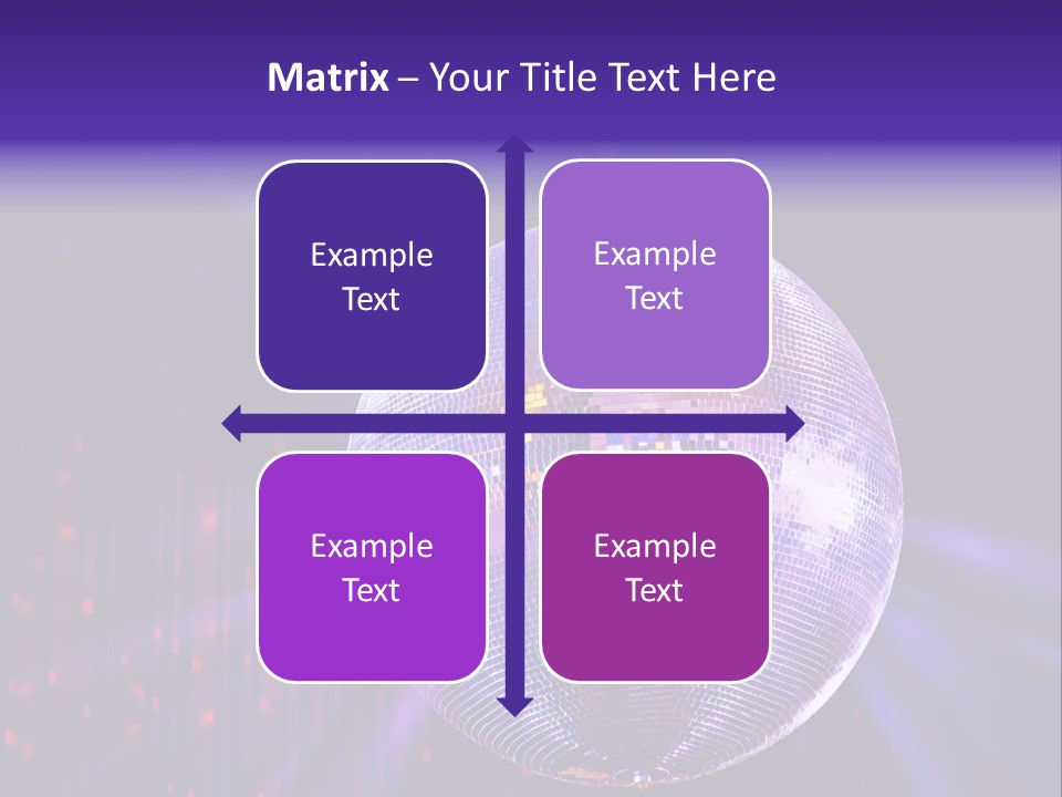 Spotlight Shiny Purple PowerPoint Template