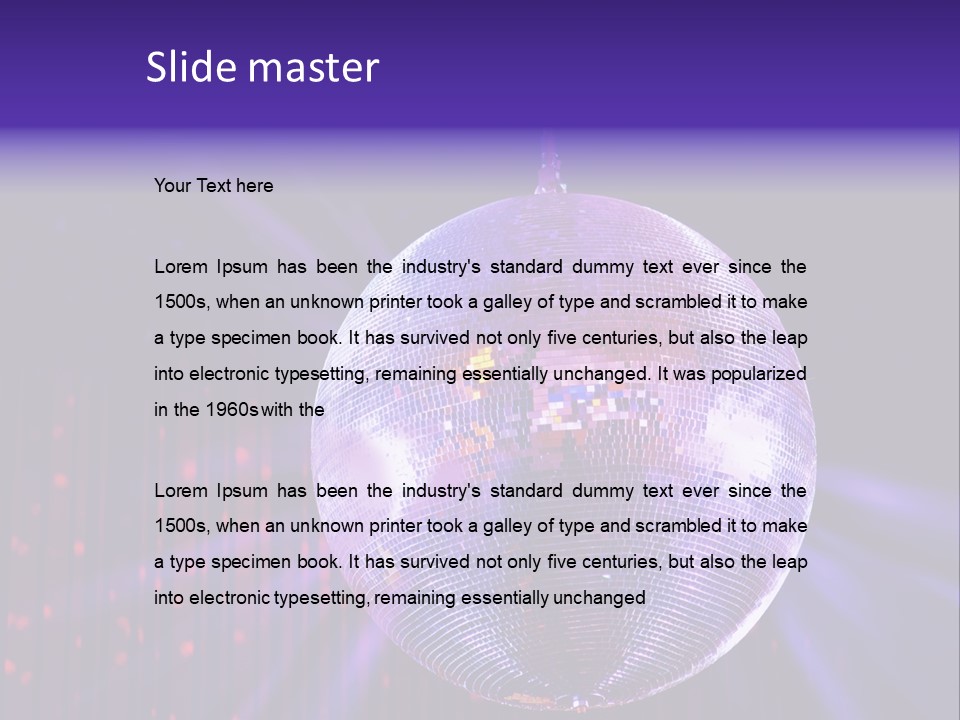 Spotlight Shiny Purple PowerPoint Template