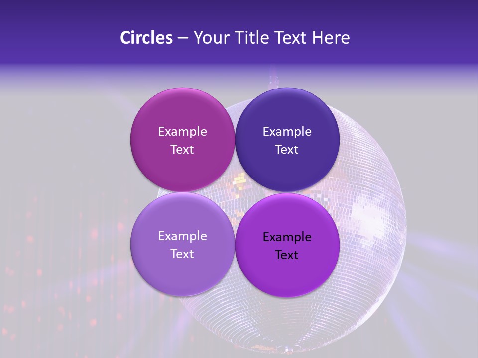 Spotlight Shiny Purple PowerPoint Template