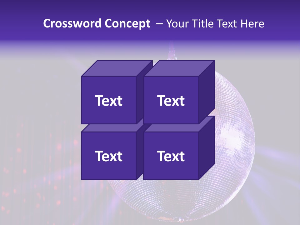 Spotlight Shiny Purple PowerPoint Template