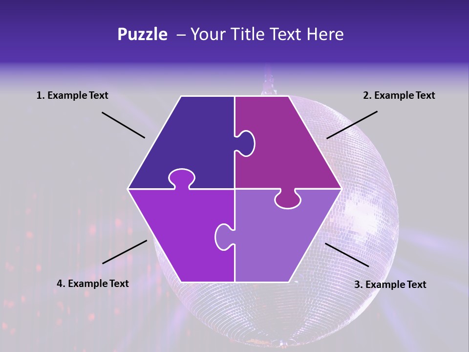Spotlight Shiny Purple PowerPoint Template