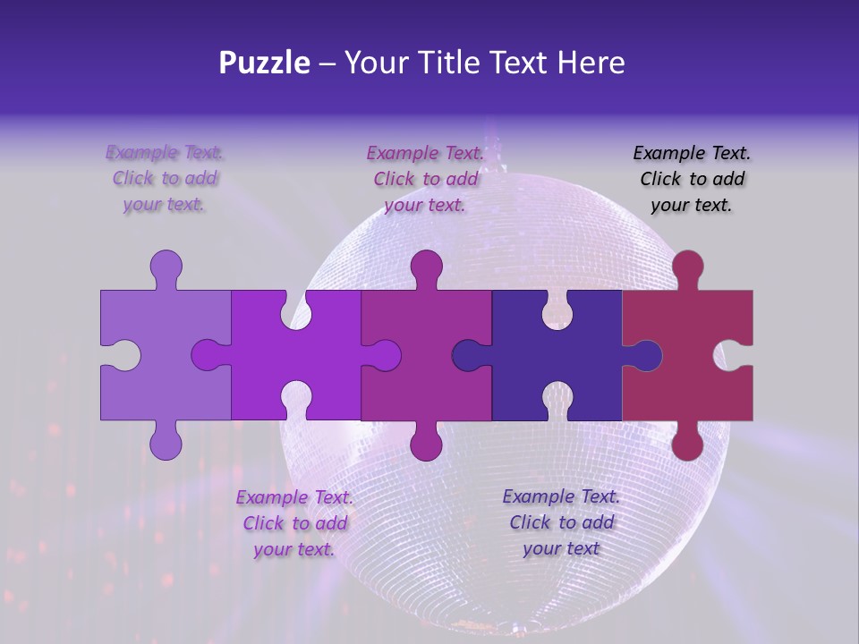 Spotlight Shiny Purple PowerPoint Template
