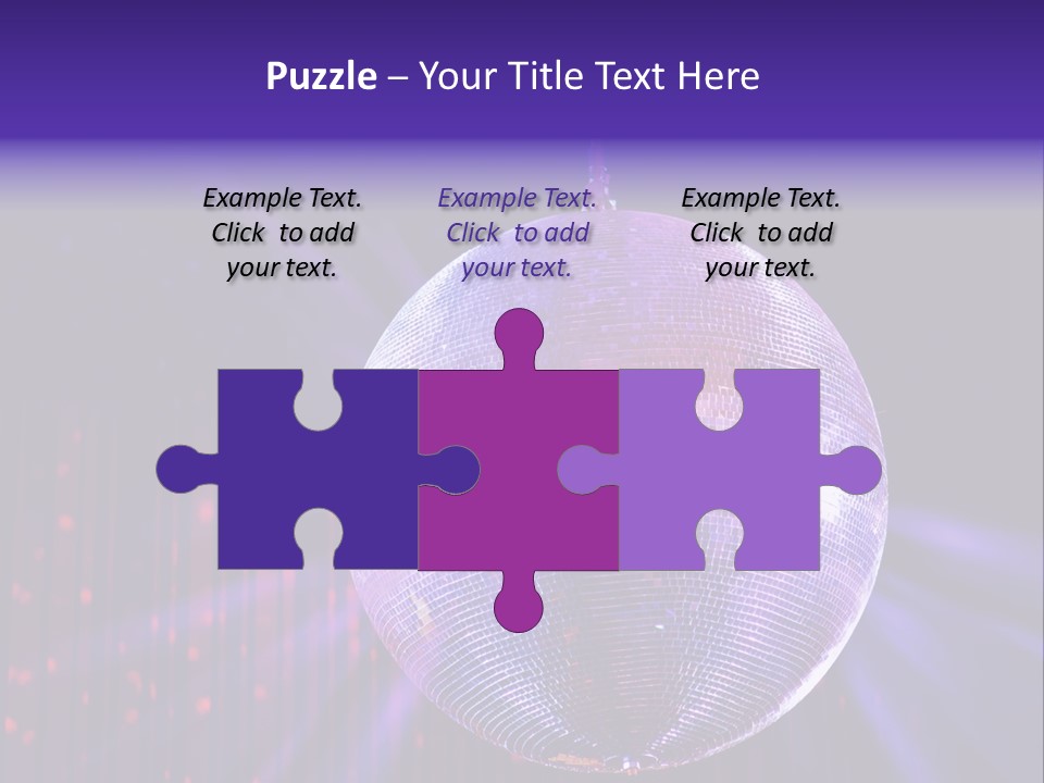 Spotlight Shiny Purple PowerPoint Template