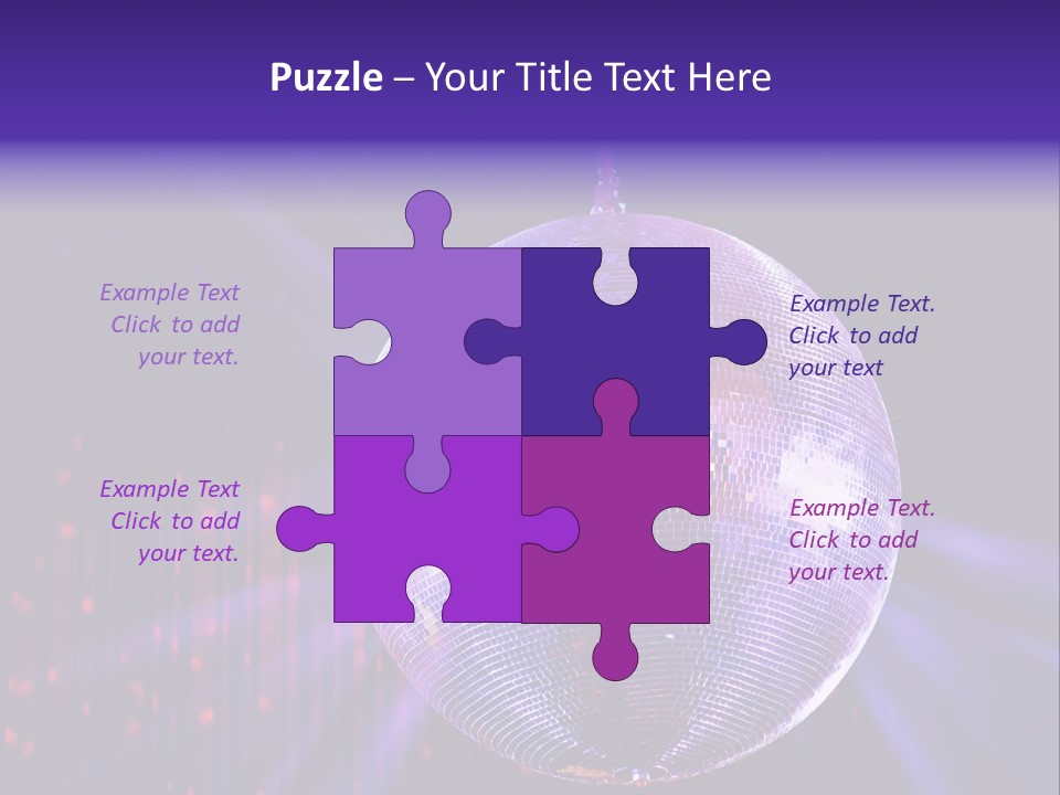Spotlight Shiny Purple PowerPoint Template