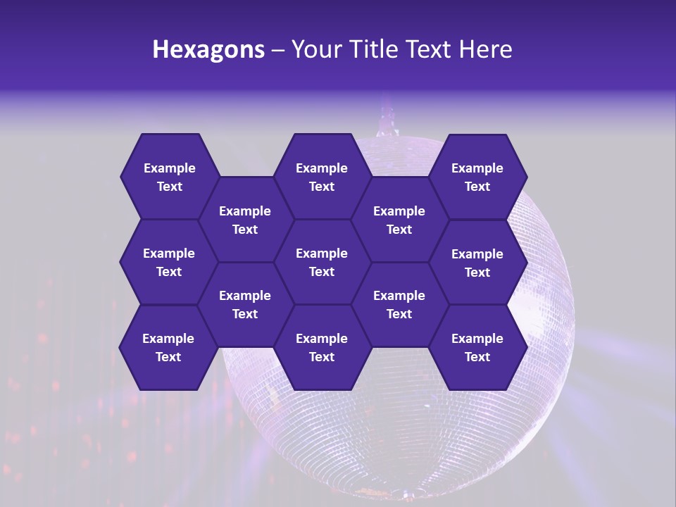 Spotlight Shiny Purple PowerPoint Template