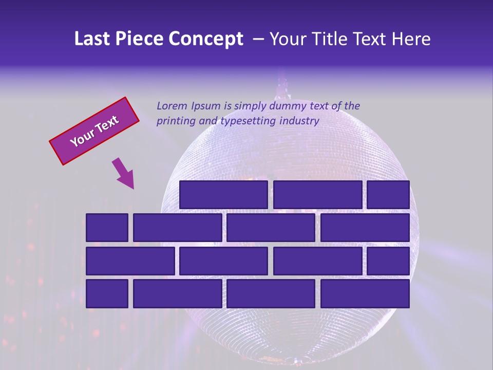 Spotlight Shiny Purple PowerPoint Template
