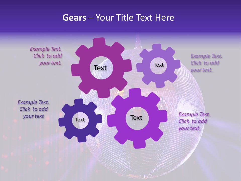 Spotlight Shiny Purple PowerPoint Template
