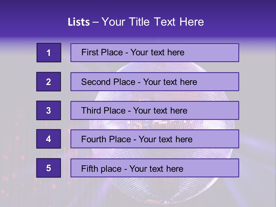 Spotlight Shiny Purple PowerPoint Template