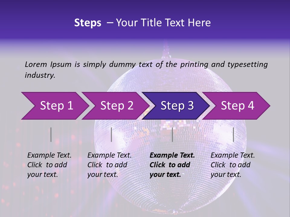 Spotlight Shiny Purple PowerPoint Template