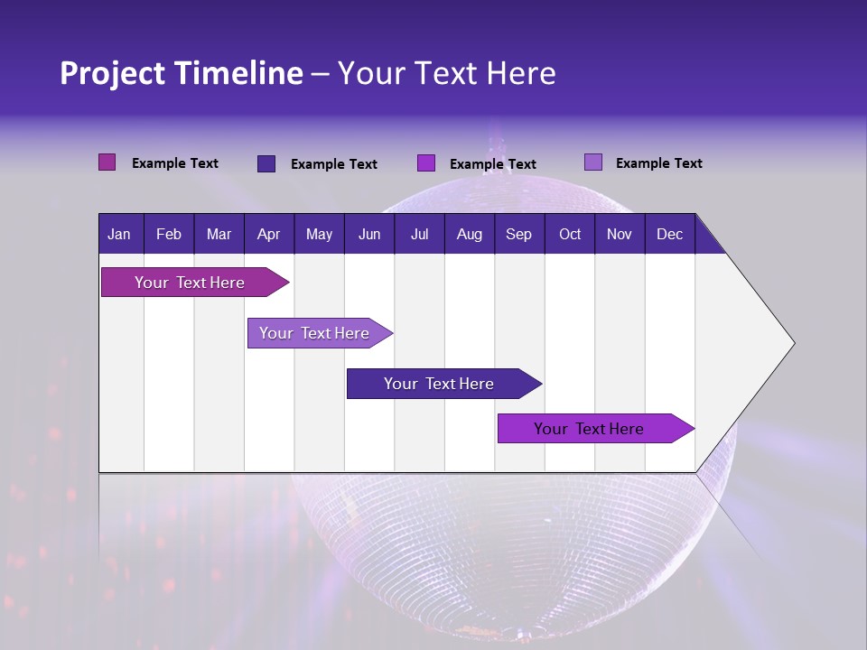 Spotlight Shiny Purple PowerPoint Template