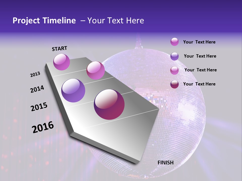 Spotlight Shiny Purple PowerPoint Template