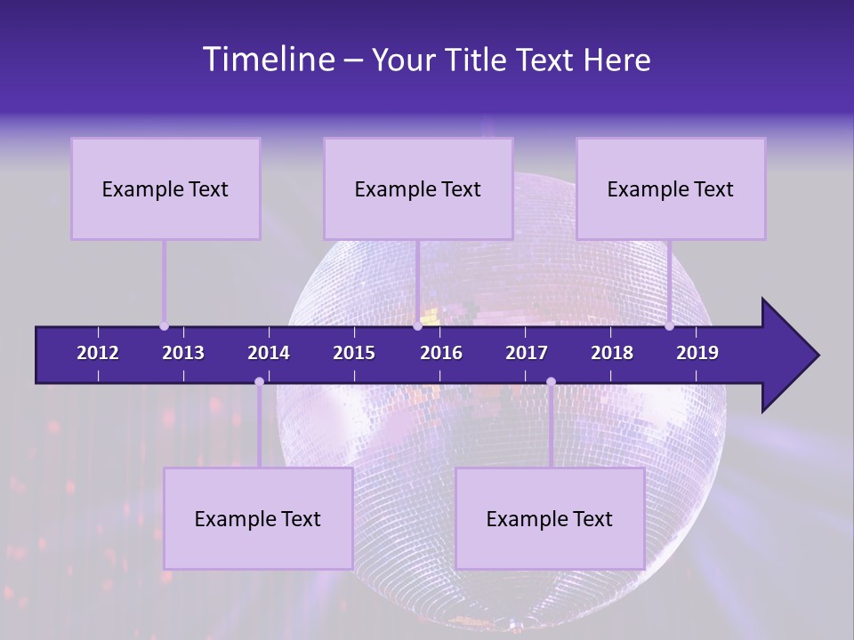 Spotlight Shiny Purple PowerPoint Template