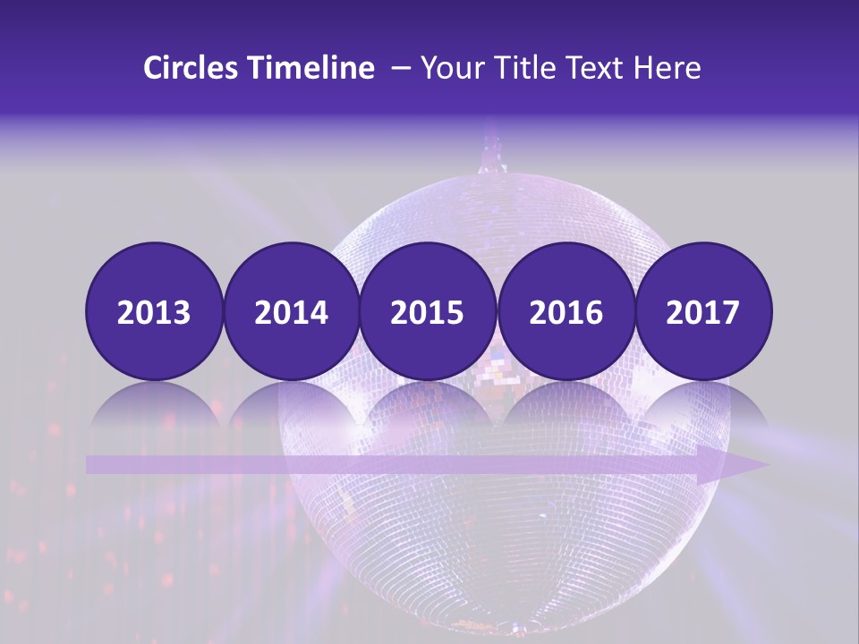 Spotlight Shiny Purple PowerPoint Template