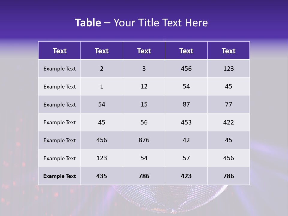Spotlight Shiny Purple PowerPoint Template