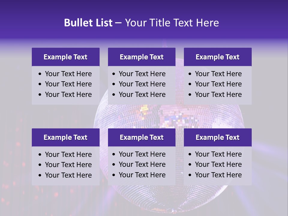 Spotlight Shiny Purple PowerPoint Template