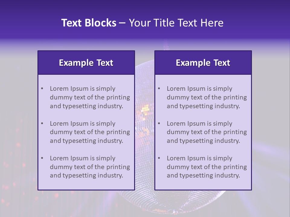 Spotlight Shiny Purple PowerPoint Template
