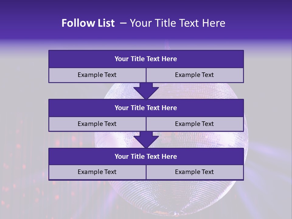 Spotlight Shiny Purple PowerPoint Template